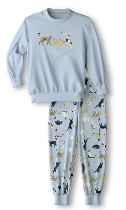 Calida Toddlers Barnpyjamas Cats