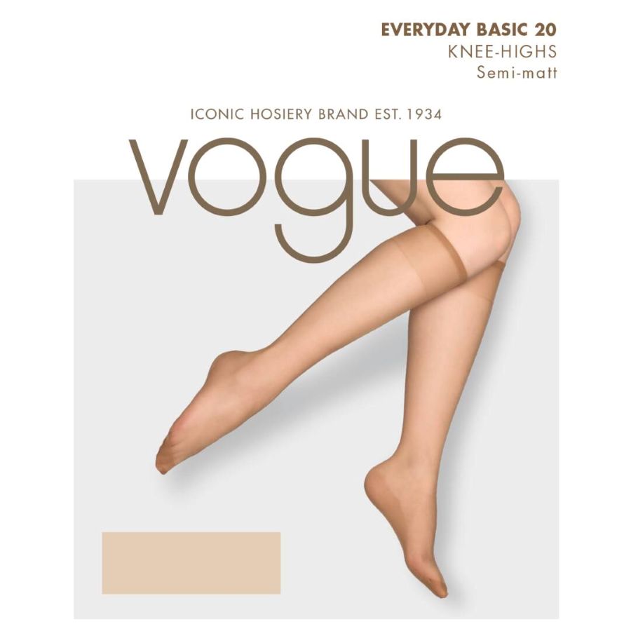 Vogue Everyday Basic 20 den Knästrumpa