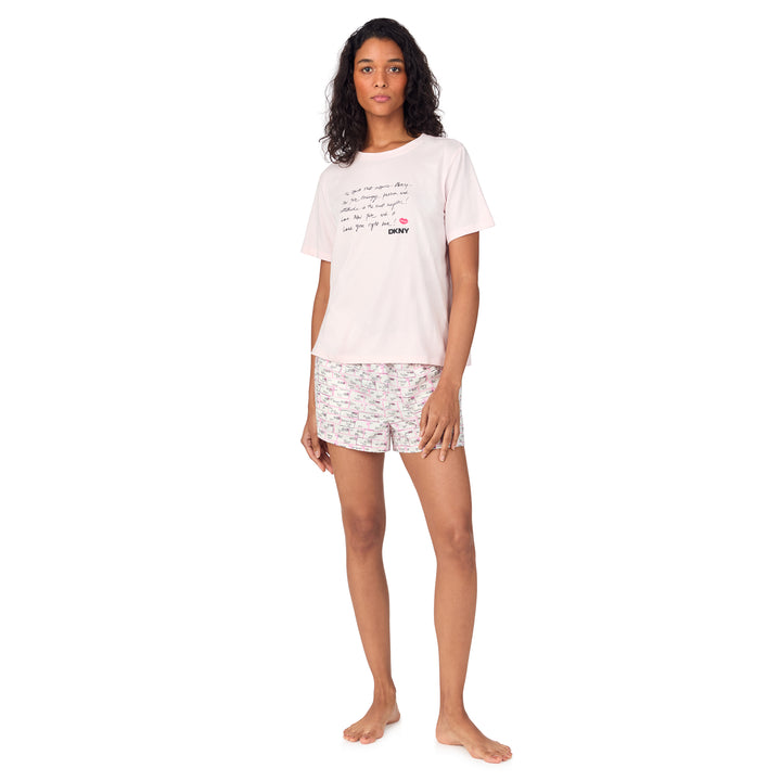 DKNY Love Letters Tee & Boxer pj