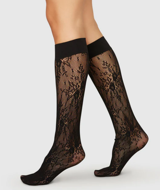 Swedish Stockings Rosa Lace Knee