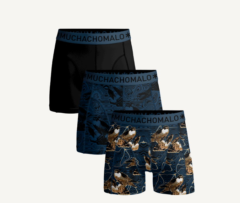 Muchachomalo Print 3-pack Herrkalsonger - image 1