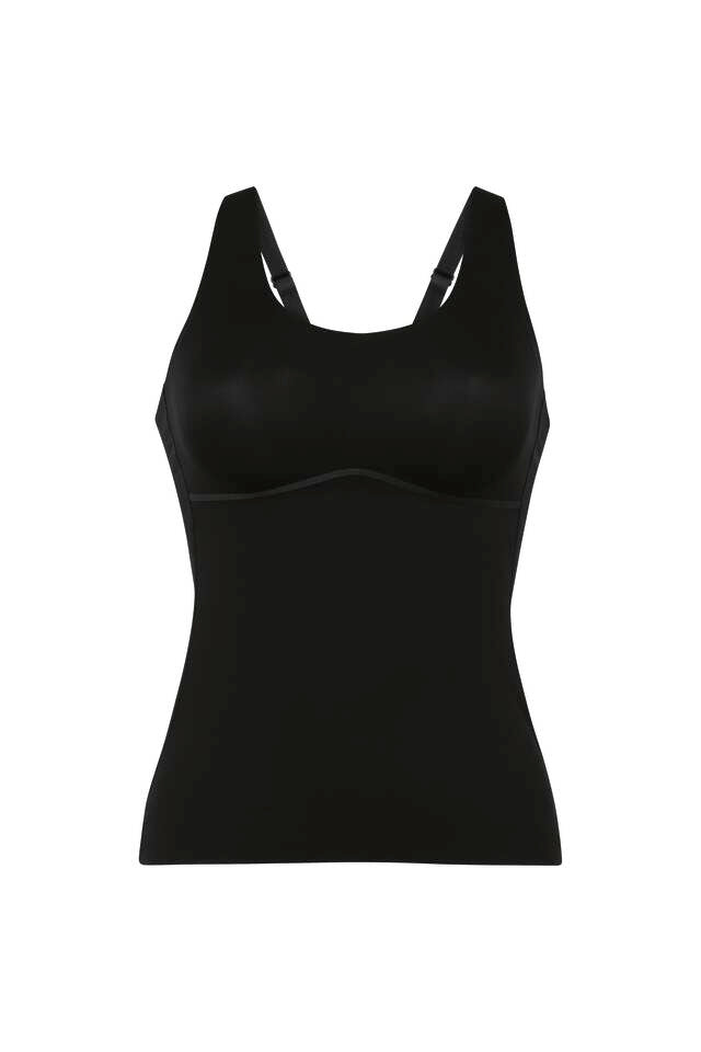 Anita Essential Linne med inbyggd bh Beige/Svart