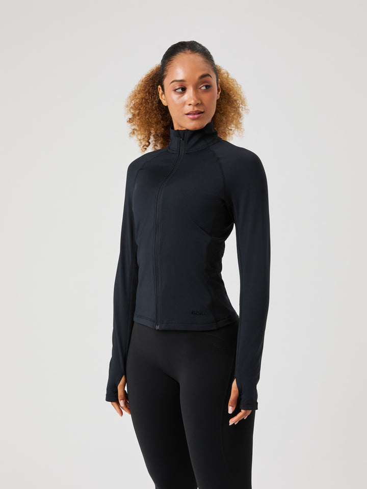 Björn BORG FULL ZIP MIDLAYER Svart