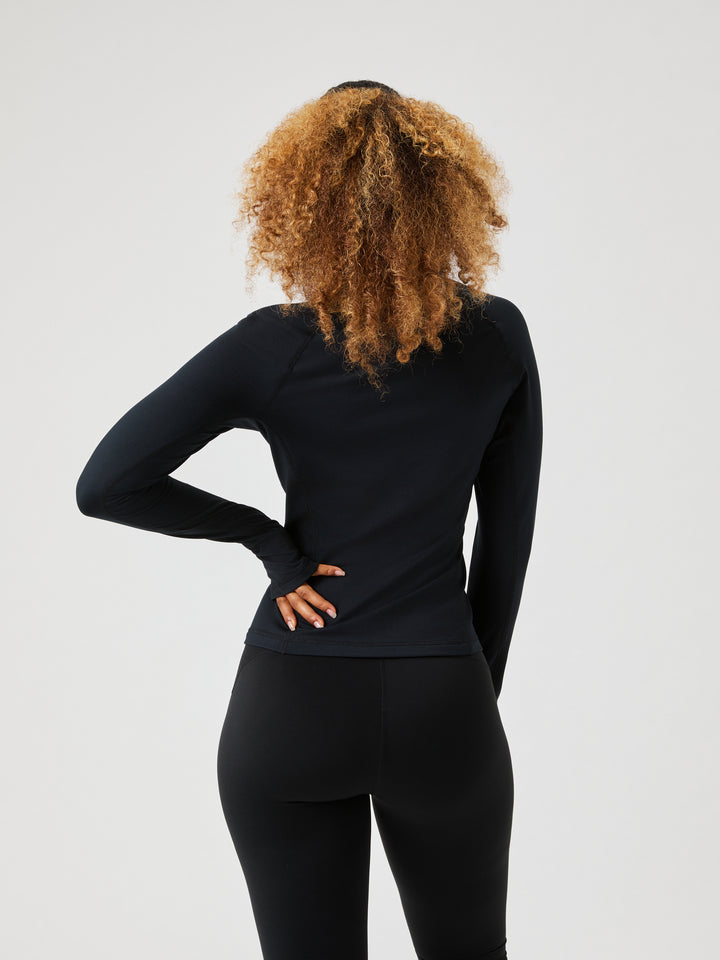 Björn BORG FULL ZIP MIDLAYER Svart