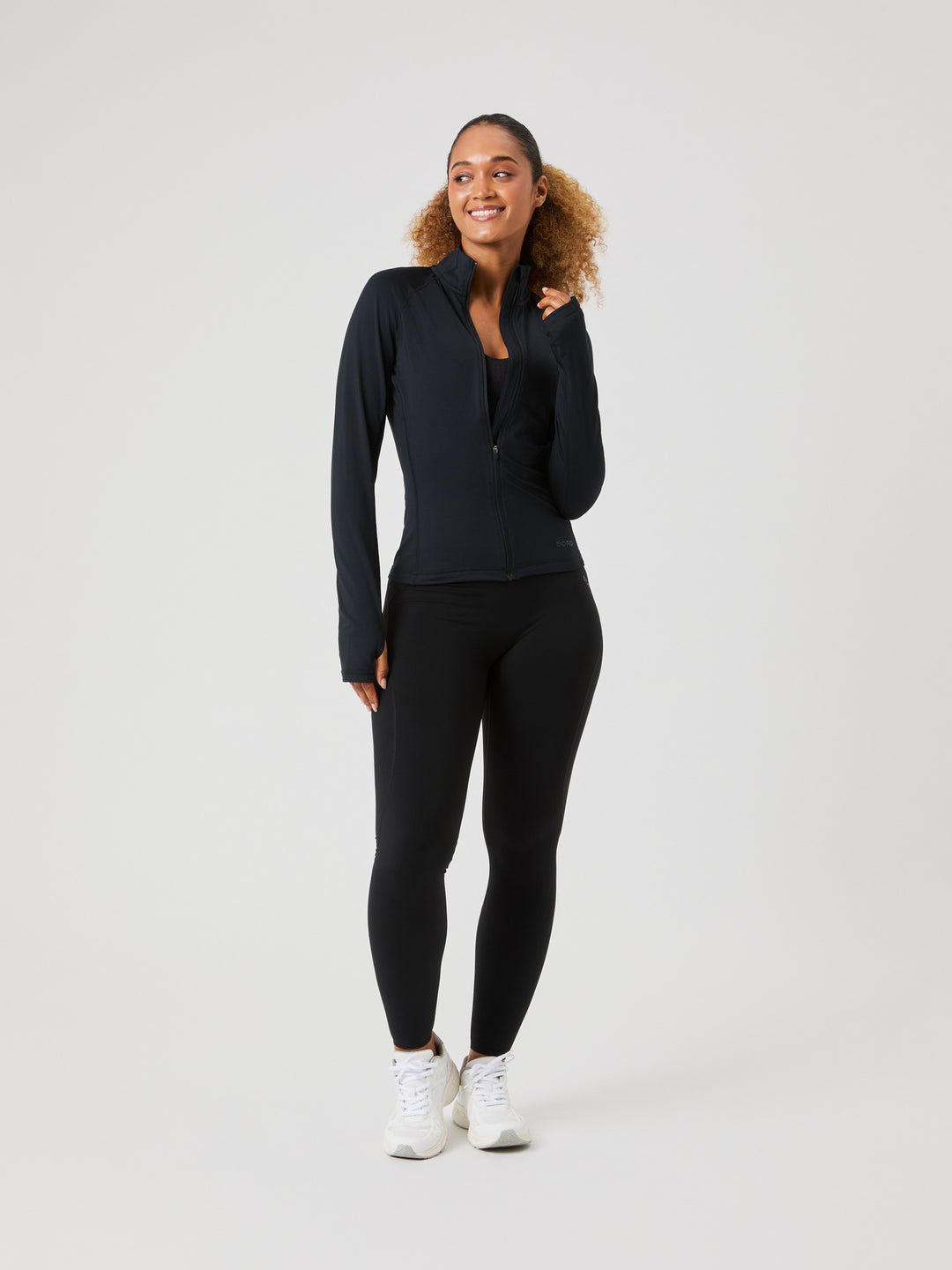 Björn BORG FULL ZIP MIDLAYER Svart
