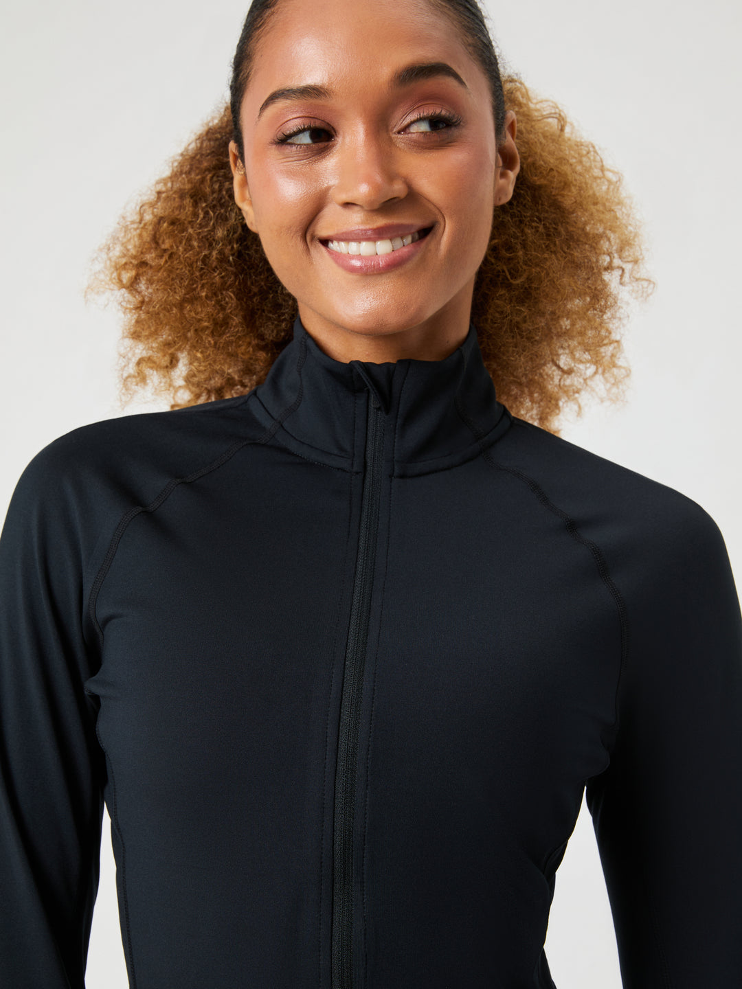 Björn BORG FULL ZIP MIDLAYER Svart
