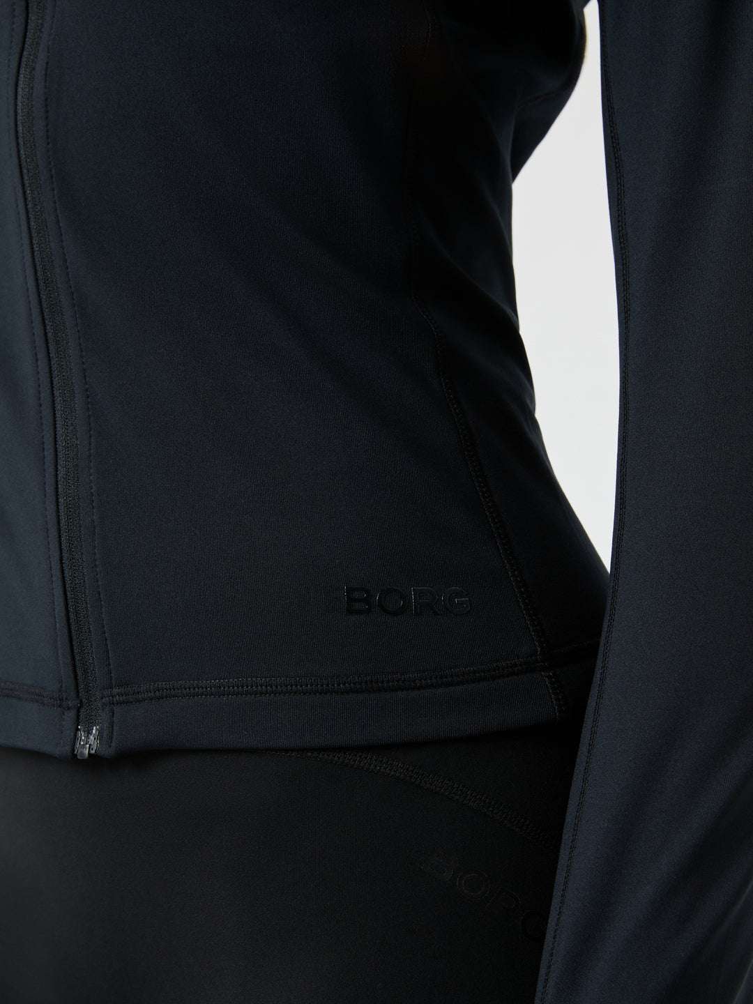 Björn BORG FULL ZIP MIDLAYER Svart