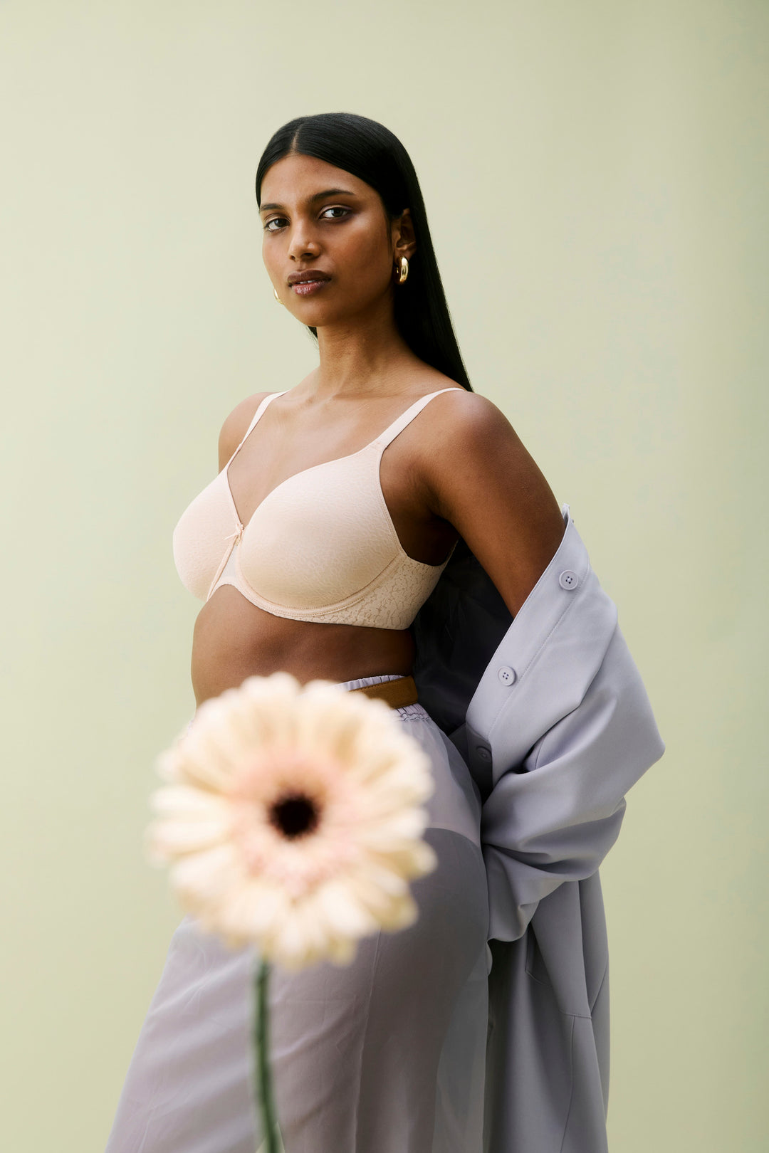 Chantelle Norah Spacer T-shirt bh Beige