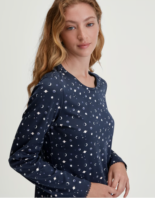 Calida Midnight Dreams Long Sleeve Nightdress