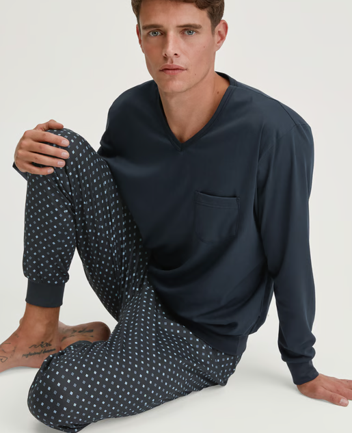 Calida Pyjamas Herr Relax Streamline saphir blue
