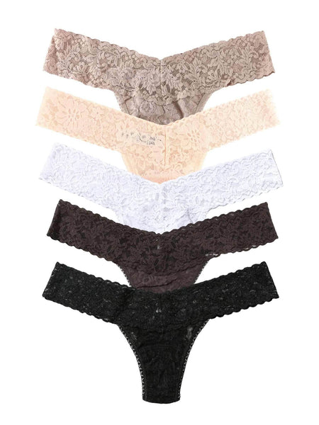 Hanky Panky Signature Lace Original Rise Thong 5-pack