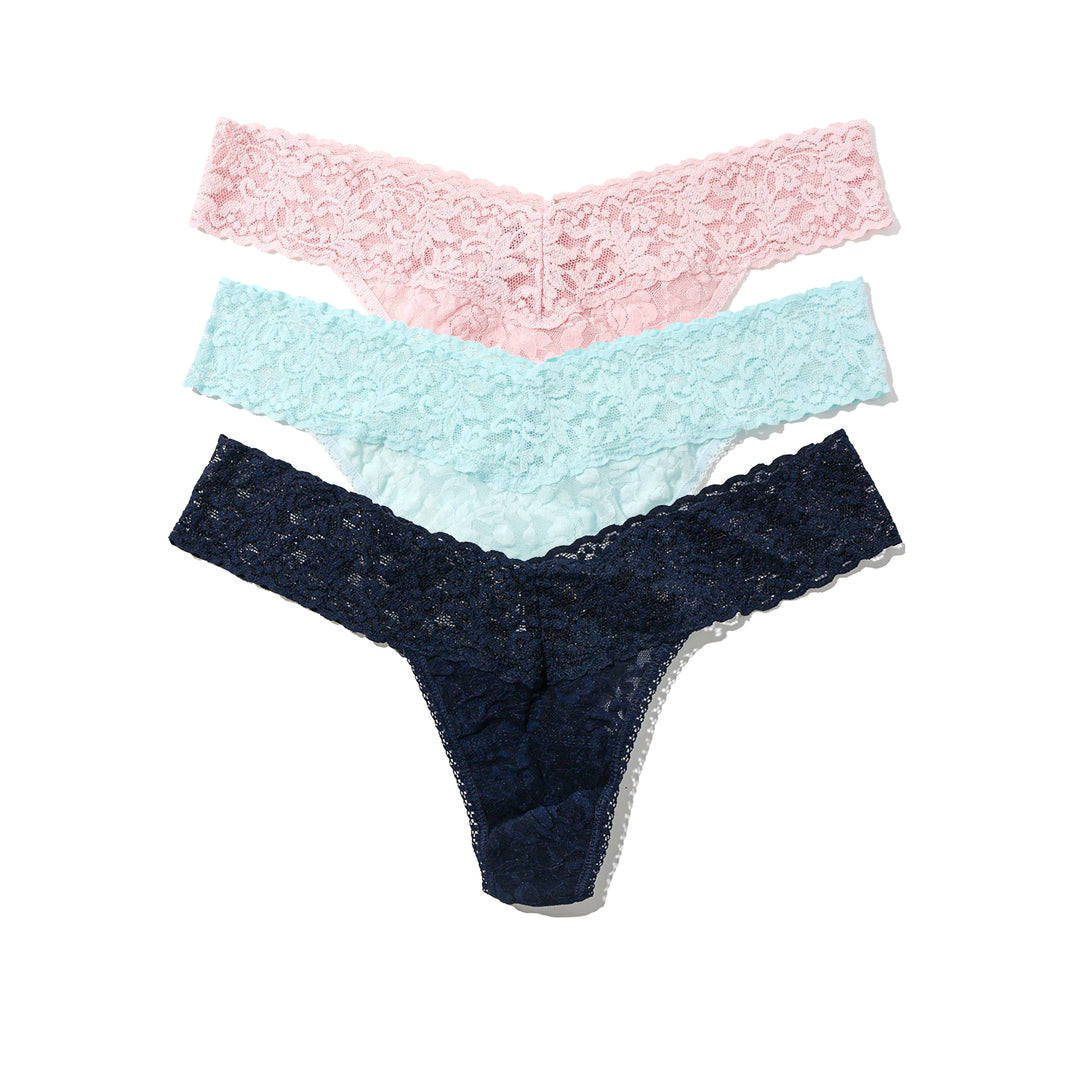 Hanky Panky Signature Lace Low rise string 3-pack