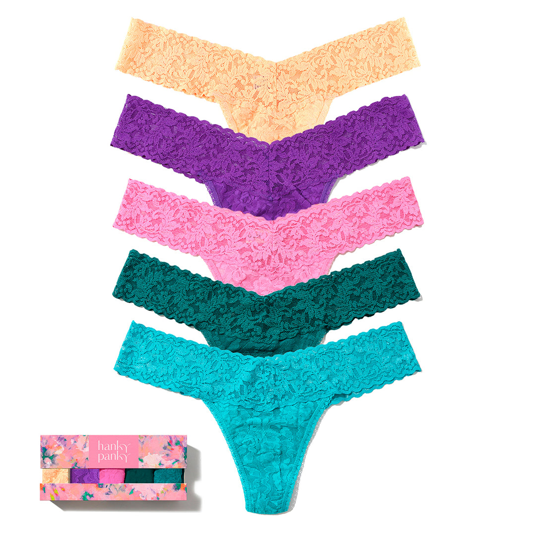 Hanky Panky Signature Lace Low rise string 5-pack