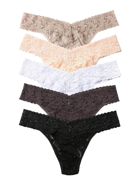 Hanky Panky Signature Lace low rise thong 5-pack