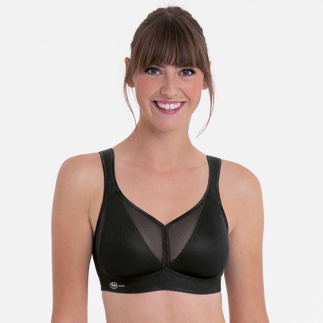 Anita Active Air Control Sportbh Grå/Svart