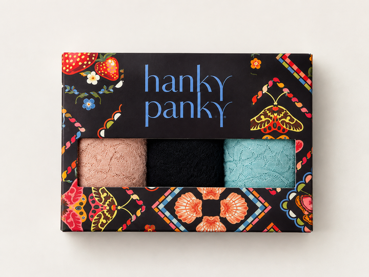Hanky Panky Signature Lace Original Rise Thong 3-pack