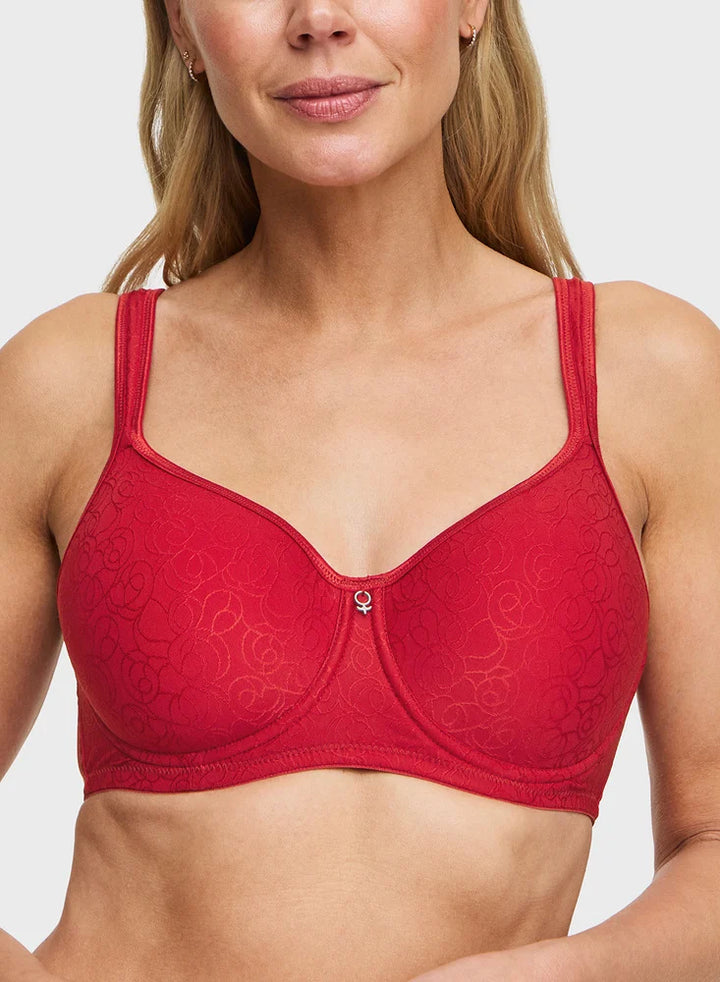 Swegmark Agnes Shape Wire Bra Padded Cups Röd