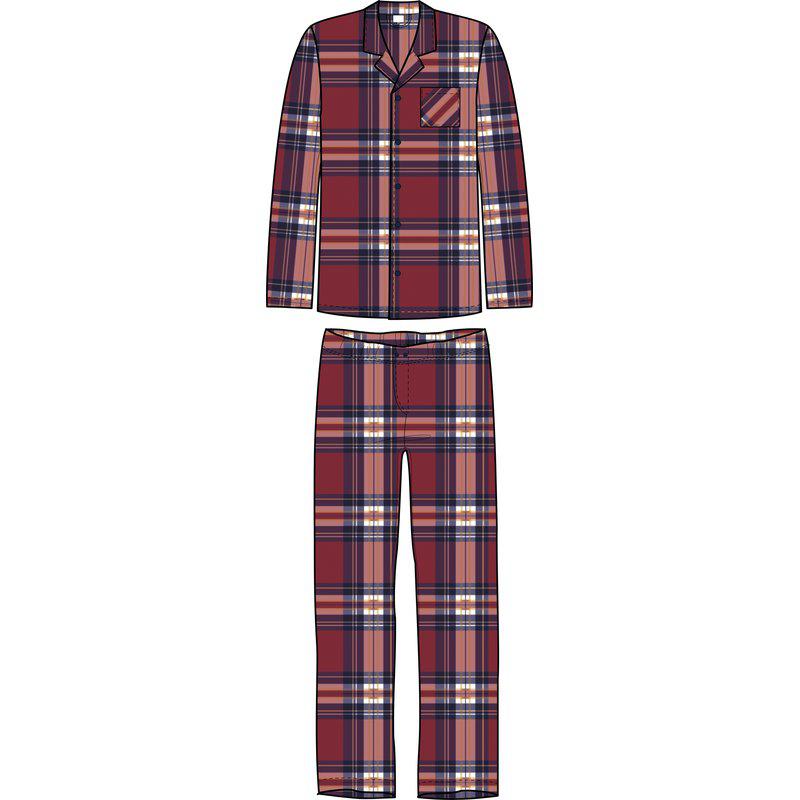 Herrpyjamas - Navy + Red