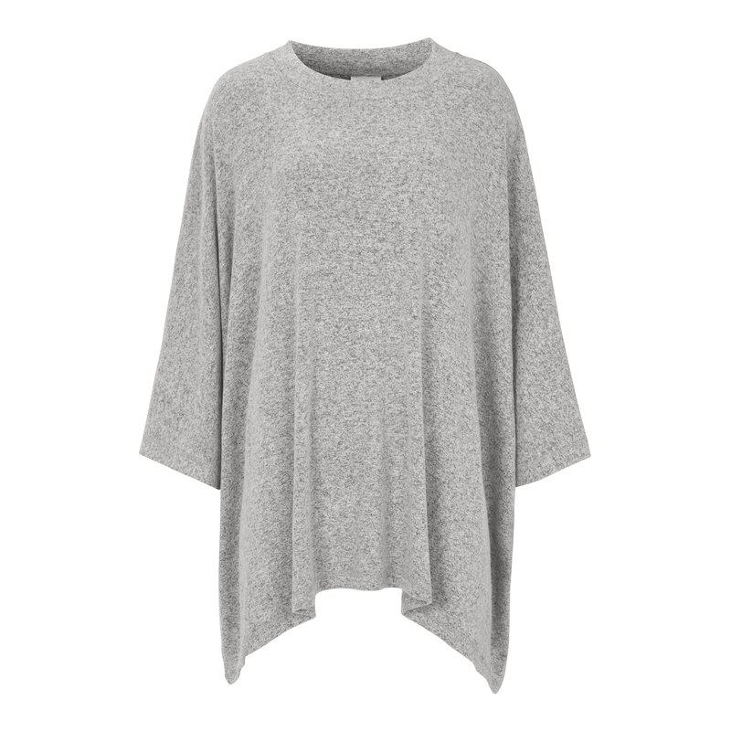 Damella Poncho grå
