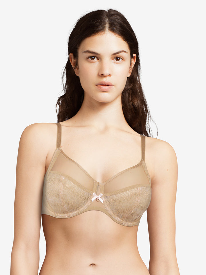 Chantelle Révèle Moi 4 part bra - Beige