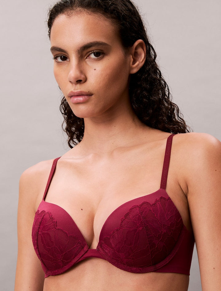 Calvin Klein PUSH UP PLUNGE bh Alluring pink