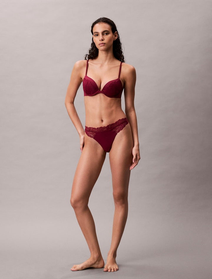 Calvin Klein PUSH UP PLUNGE bh Alluring pink