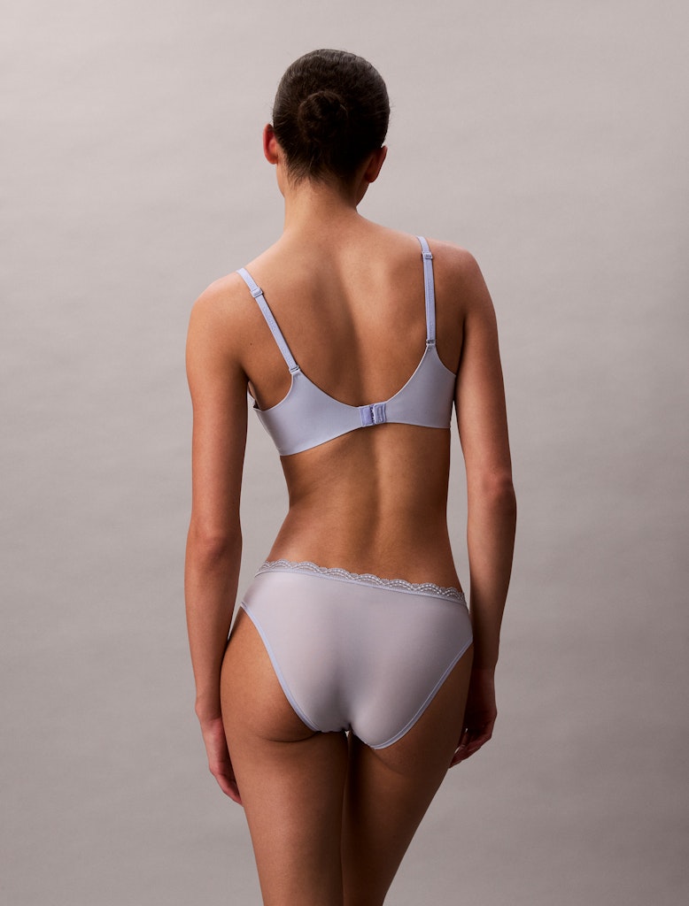 Calvin Klein Microfiber Stretch With Lace Trosa casual blue
