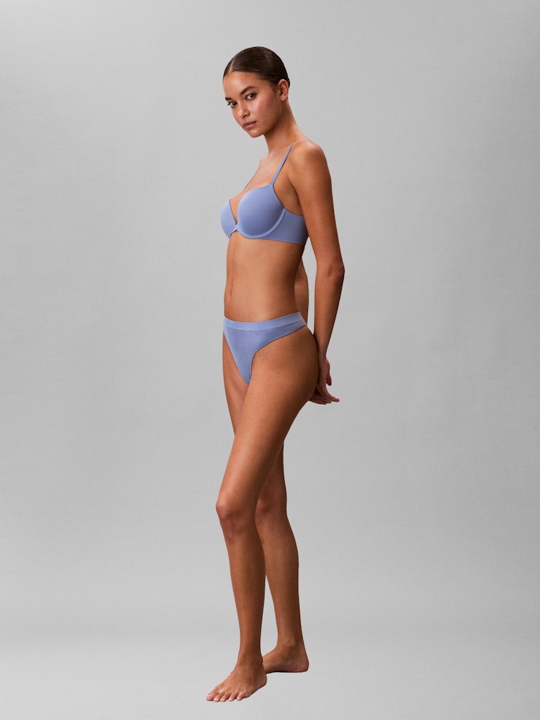 Calvin Klein PUSH UP PLUNGE bh blue tulip