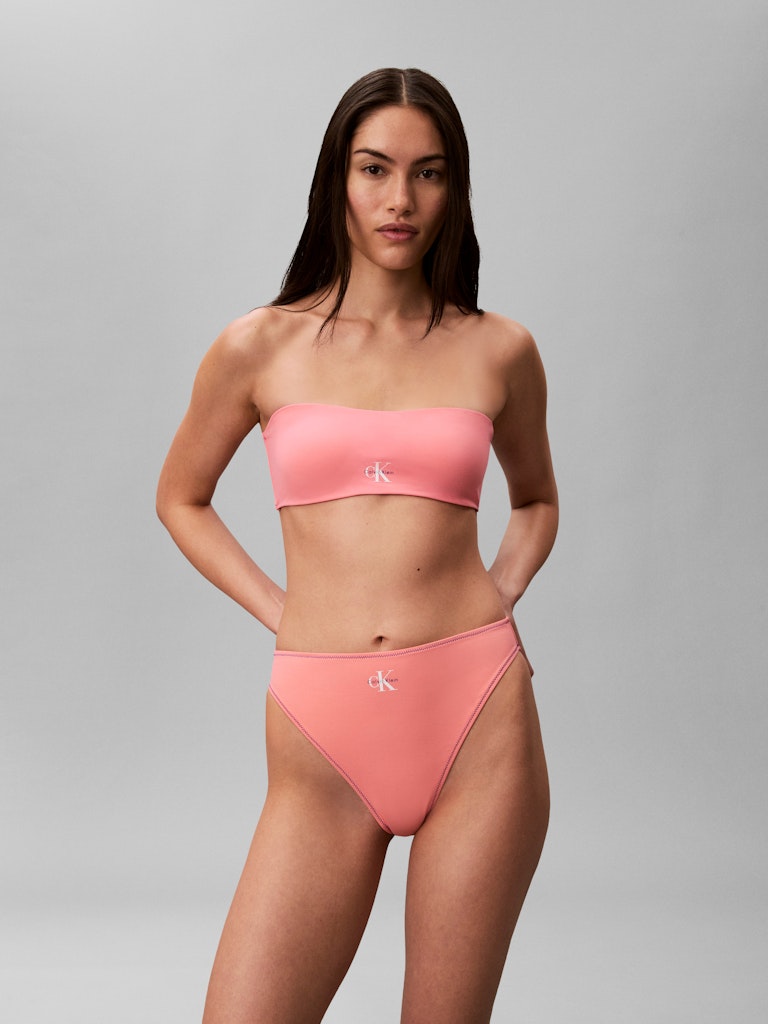 Calvin Klein bikinitrosa HIGH LEG - pink