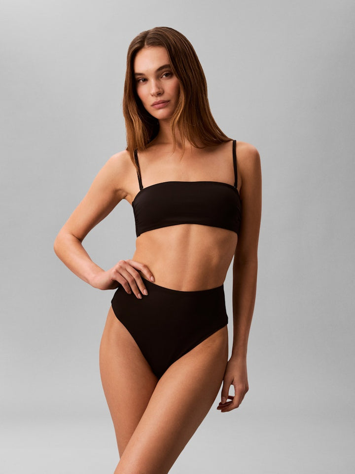 Calvin Klein Bikini Bandeau Dusty Cedar/ Svart