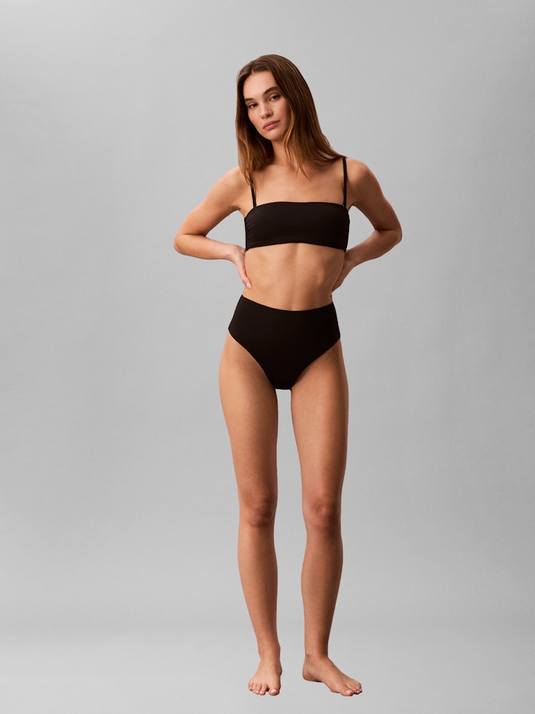 Calvin Klein Bikini Bandeau Dusty Cedar/ Svart