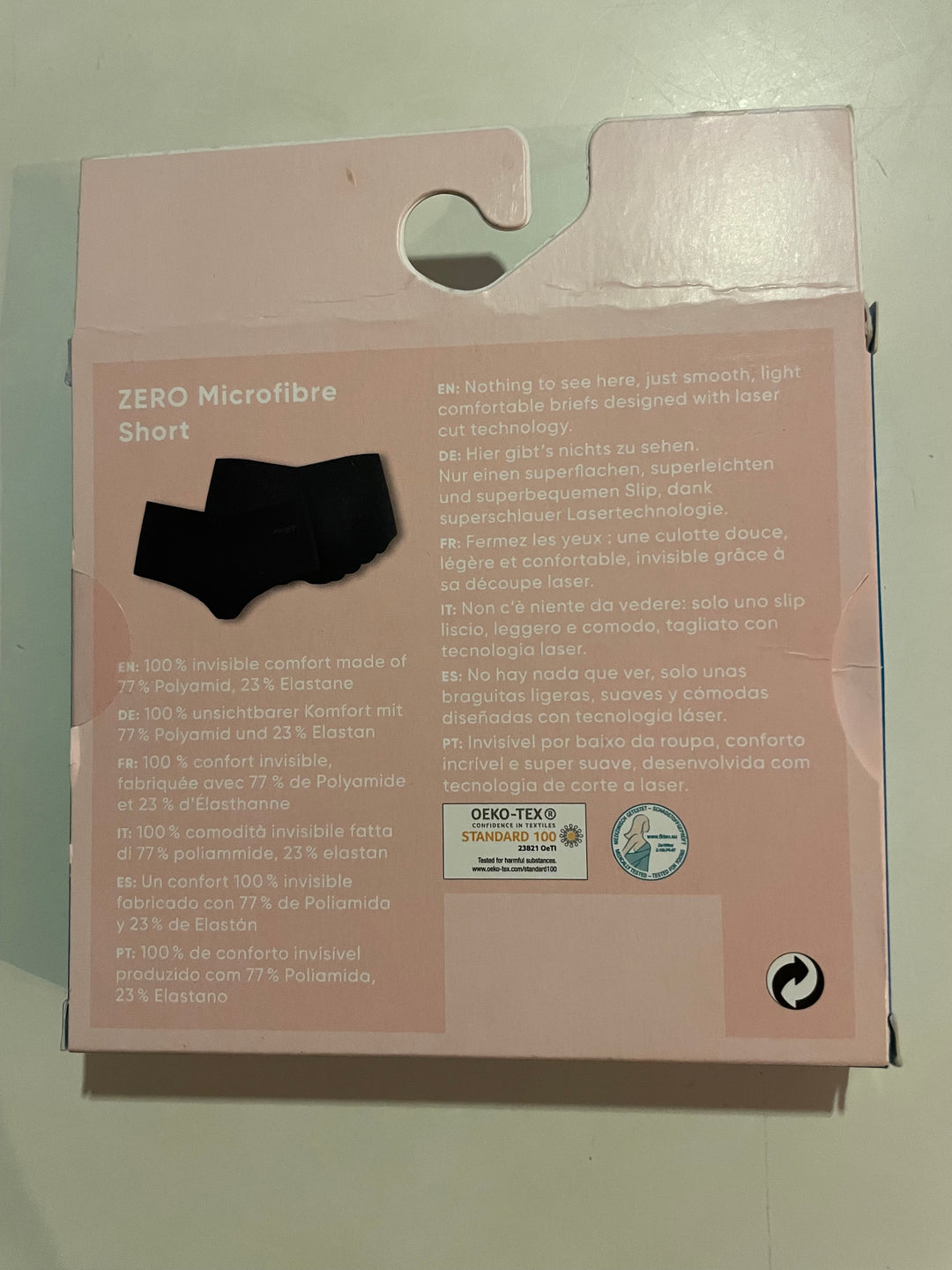 Sloggi Zero Invisible Light microfiber shorts