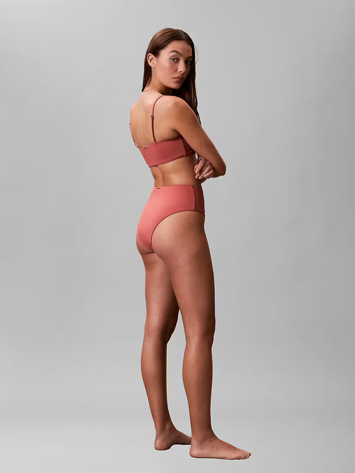 Calvin Klein Bikini Bandeau Dusty cedar