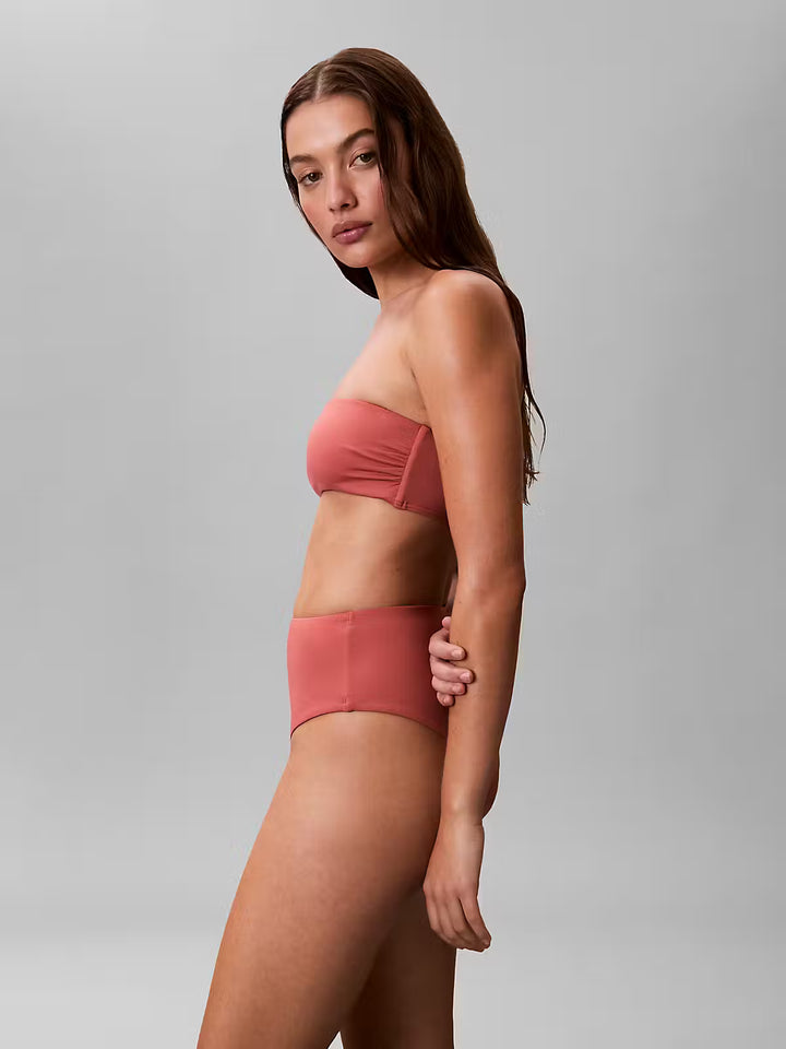 Calvin Klein Bikini Bandeau Dusty cedar