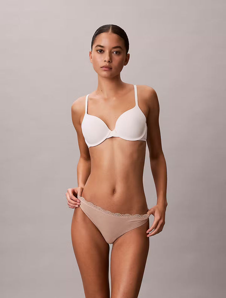 Calvin Klein 3-pack Microfiber with lace thongs