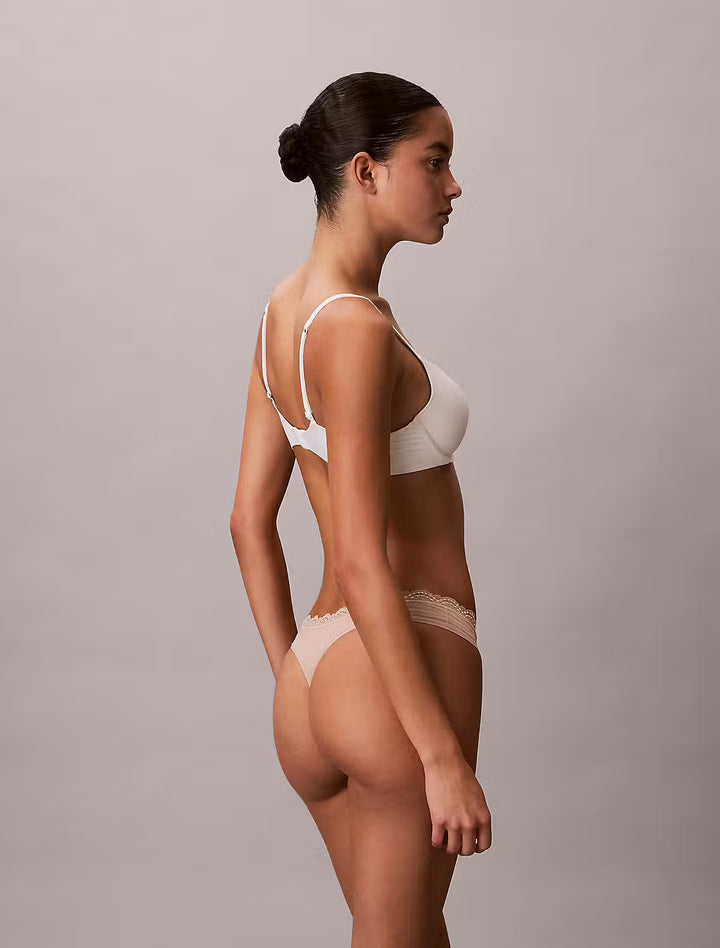 Calvin Klein 3-pack Microfiber with lace thongs