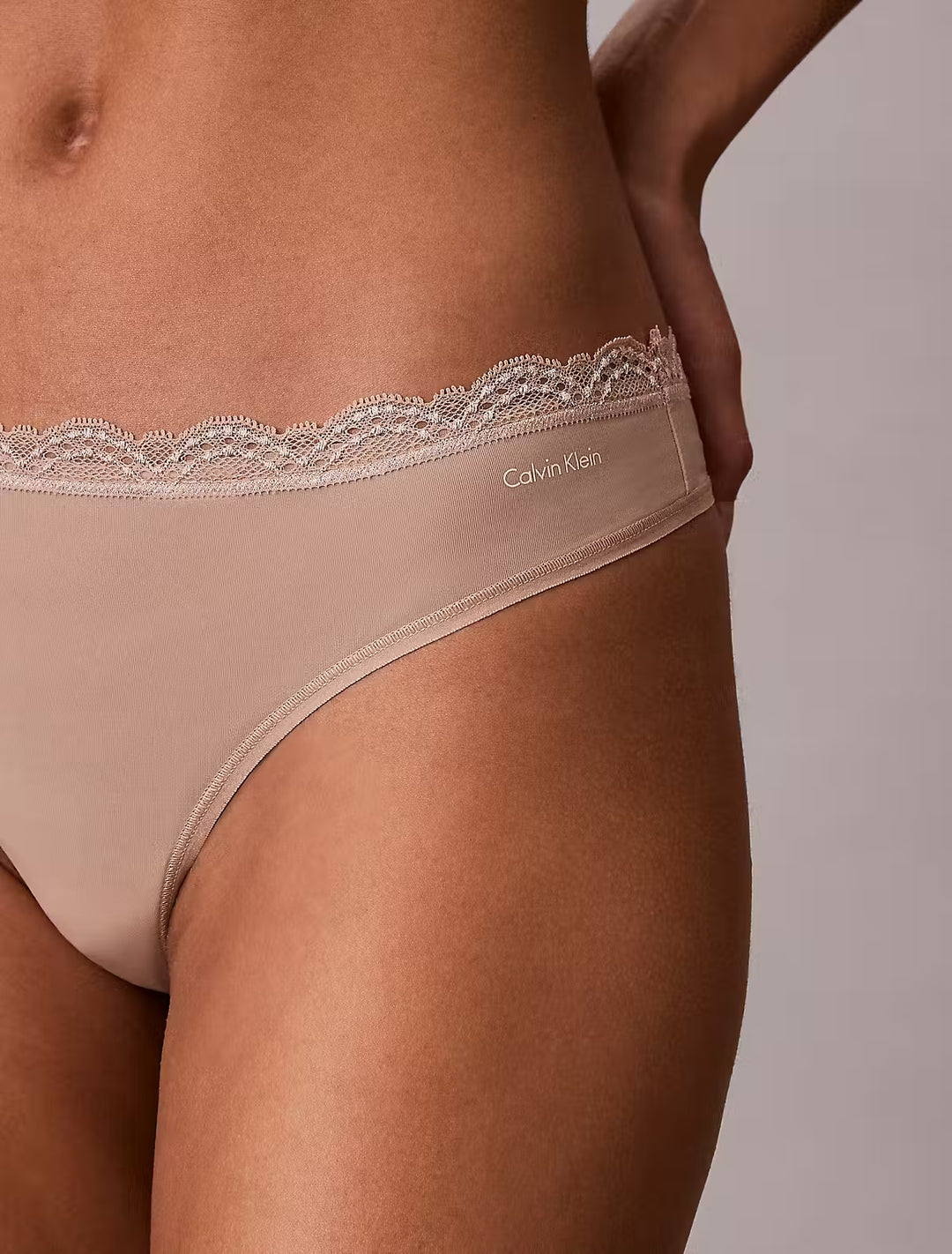 Calvin Klein 3-pack Microfiber with lace thongs