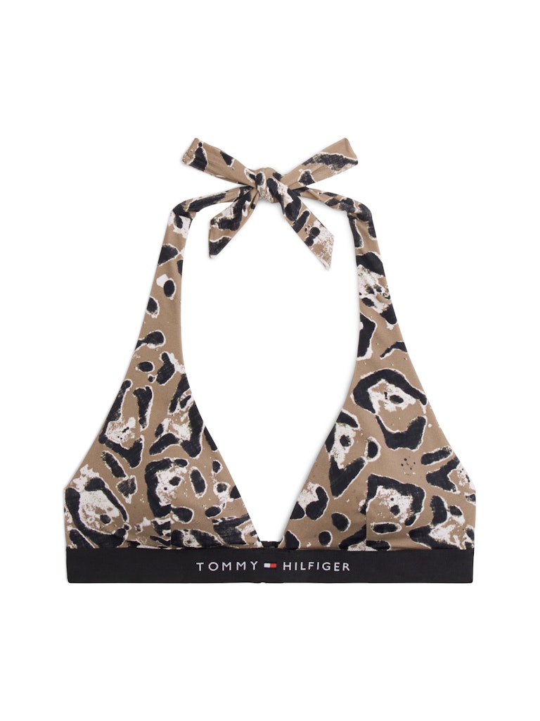 Tommy Hilfiger Bikini-bh Halter Poppy leopard nordic taupe