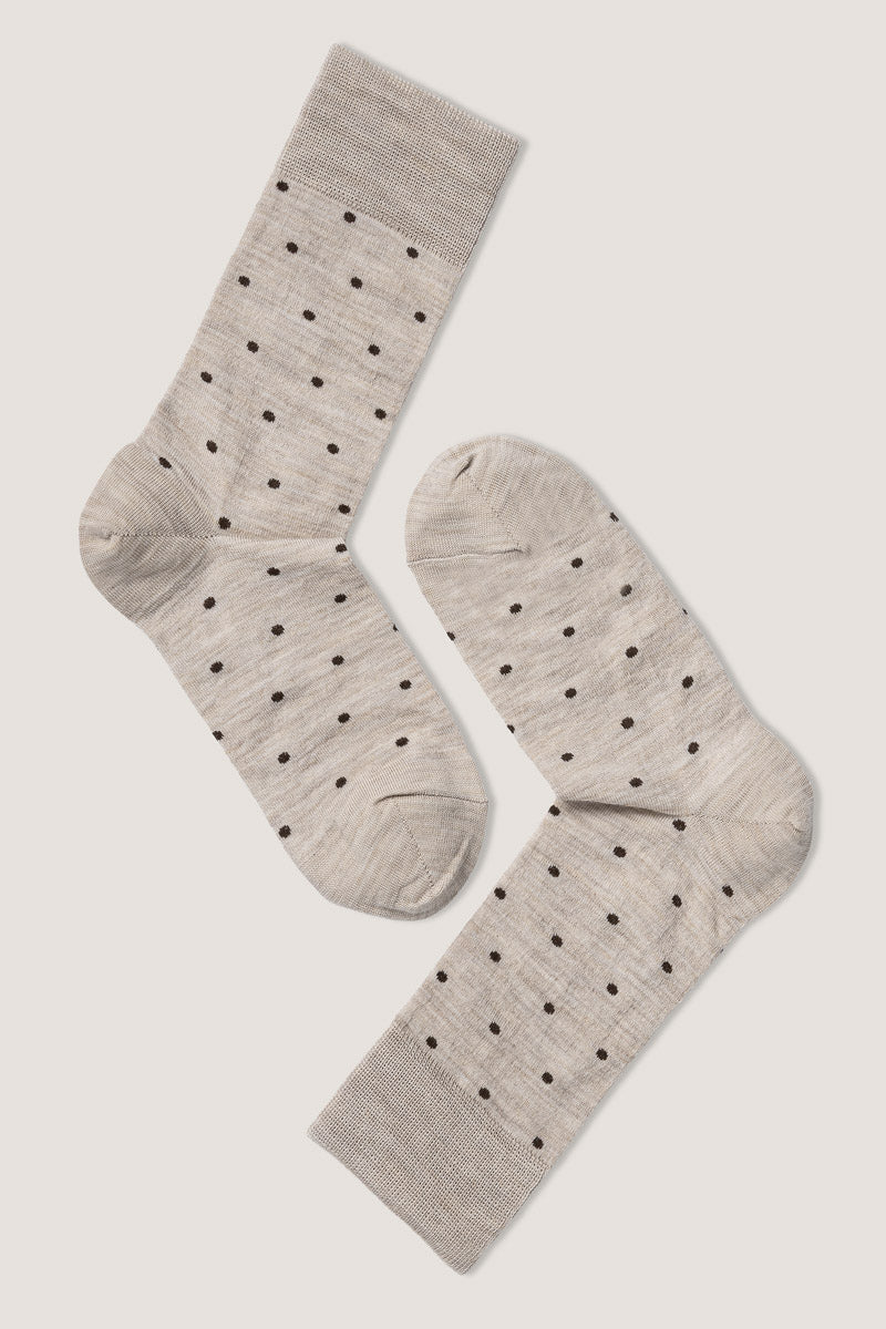 Syversen Fine wool dots socka