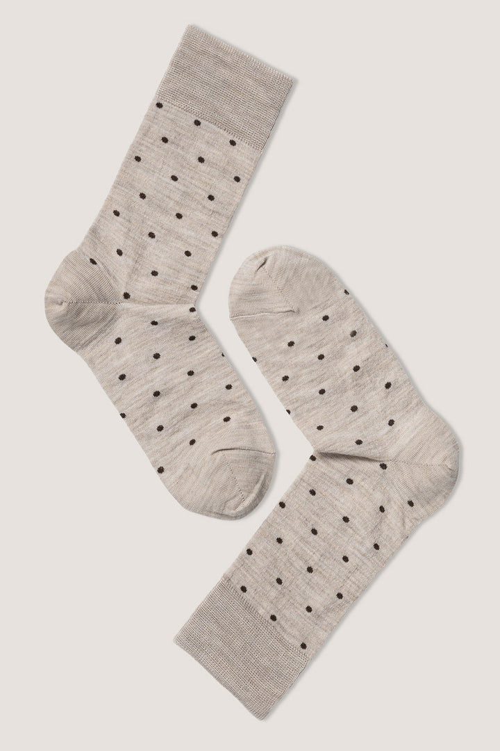 Syversen Fine wool dots socka