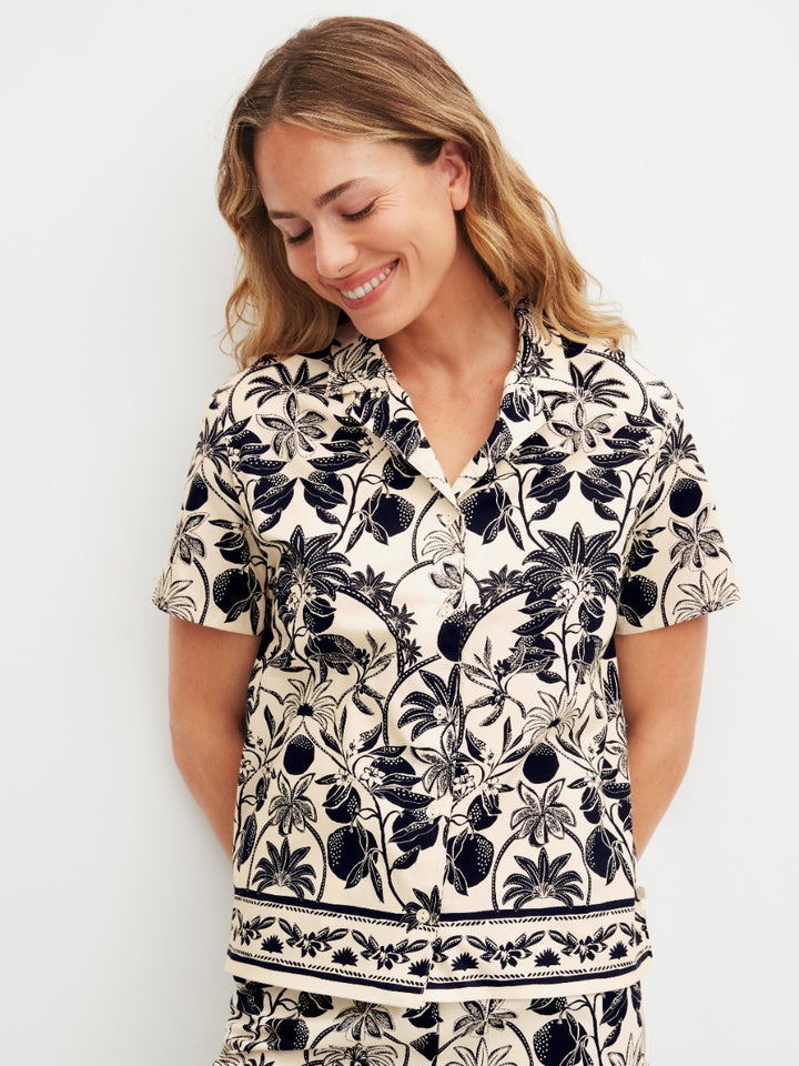 Calida Short-sleeved shirt with buttons
