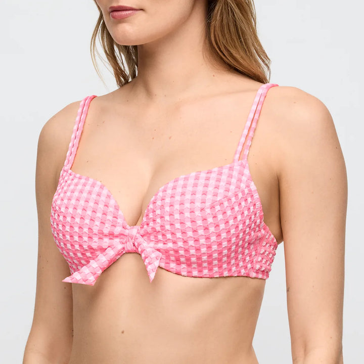 Marie Jo Swim Mary Lynn Rose Gingham bikini top