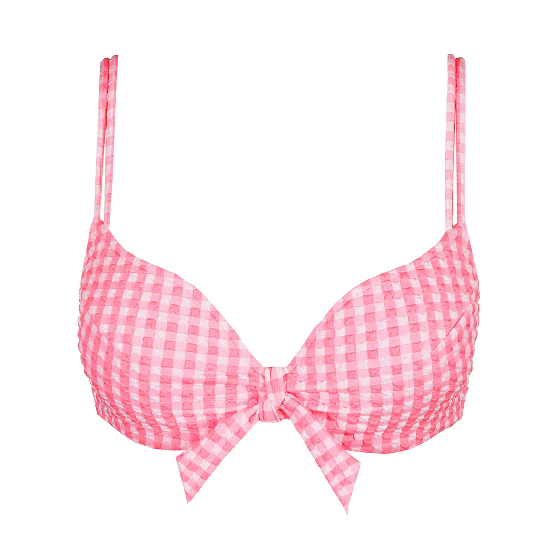 Marie Jo Swim Mary Lynn Rose Gingham bikini top