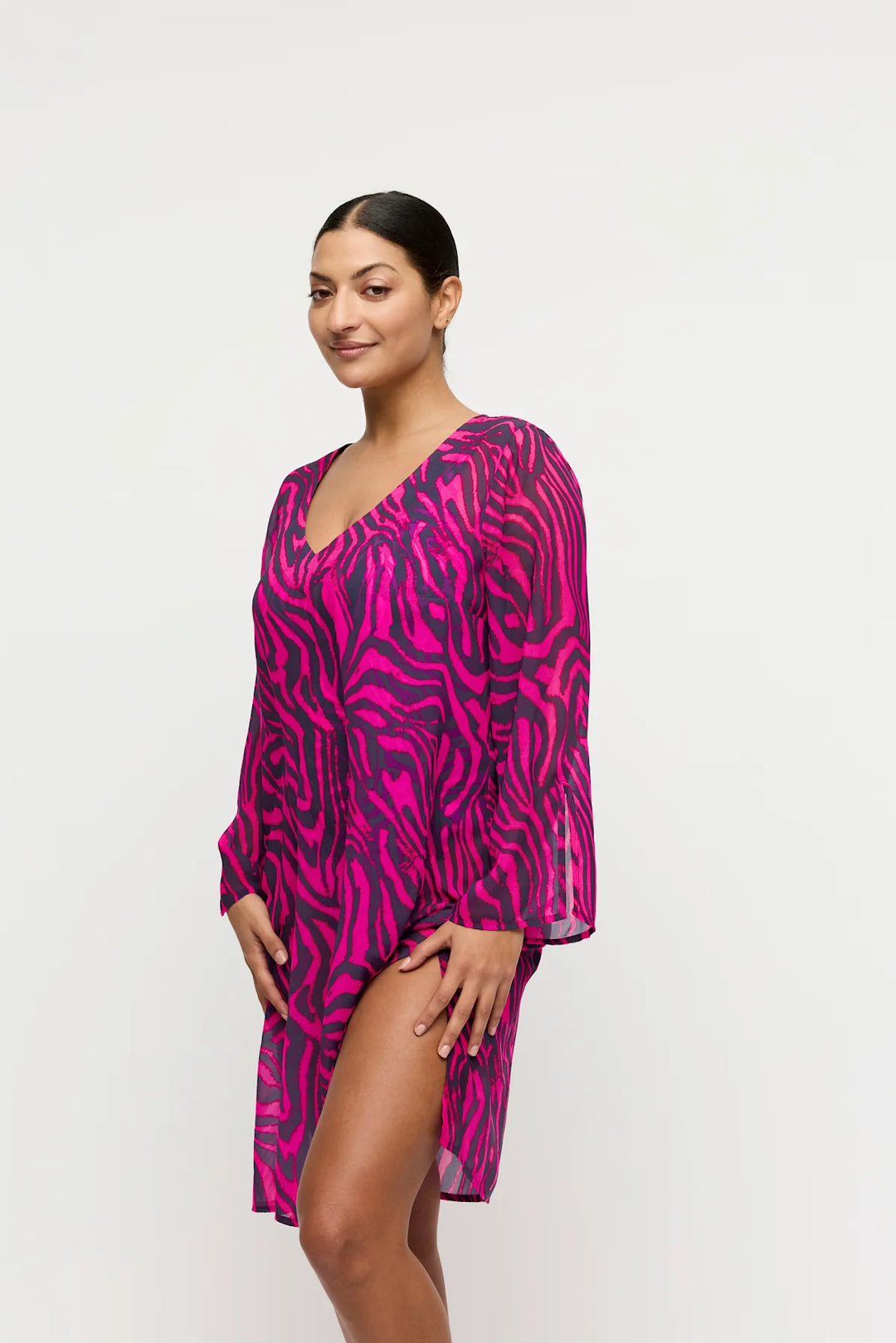 Primadonna Kaftan Swim Malabo hot pink zebra