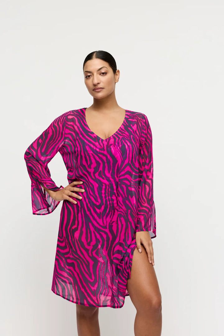 Primadonna Kaftan Swim Malabo hot pink zebra