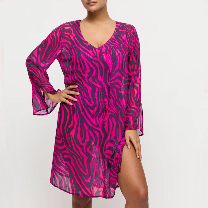 Primadonna Kaftan Swim Malabo hot pink zebra