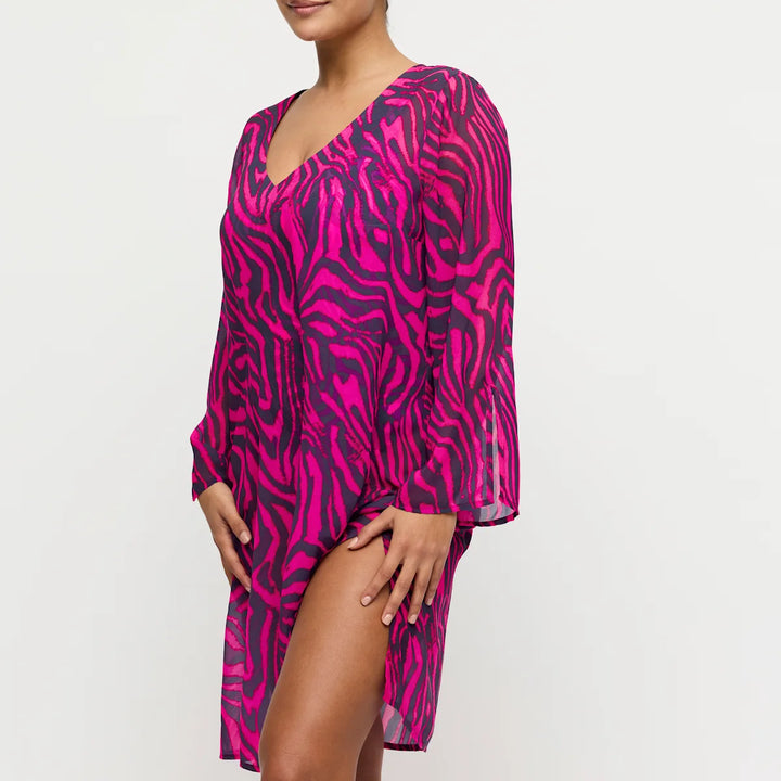 Primadonna Kaftan Swim Malabo hot pink zebra