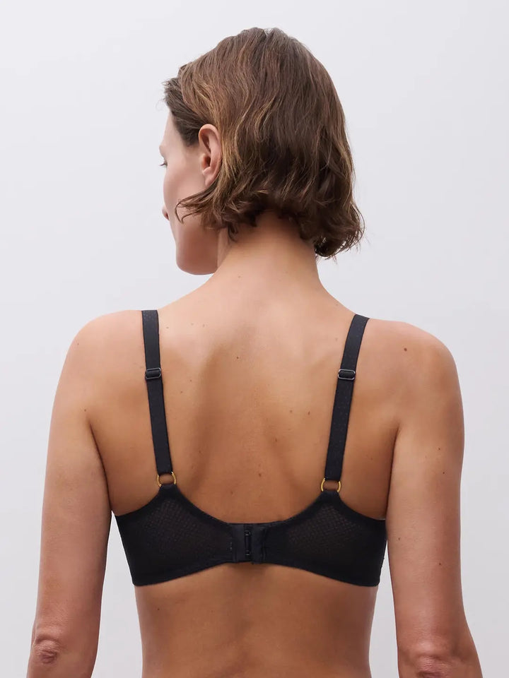 Chantelle Fleur Plunge t-shirt bra svart