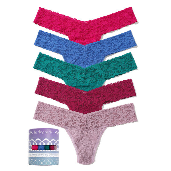 Hanky Panky Signature Lace Low Rise Thong 5-pack