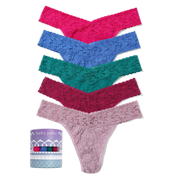 Hanky Panky Signature Lace Orginal Rise Thong 5-pack